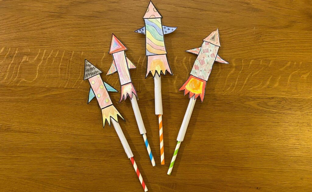 Make And Talk Activity Straw Rocket Winstons Wish 1